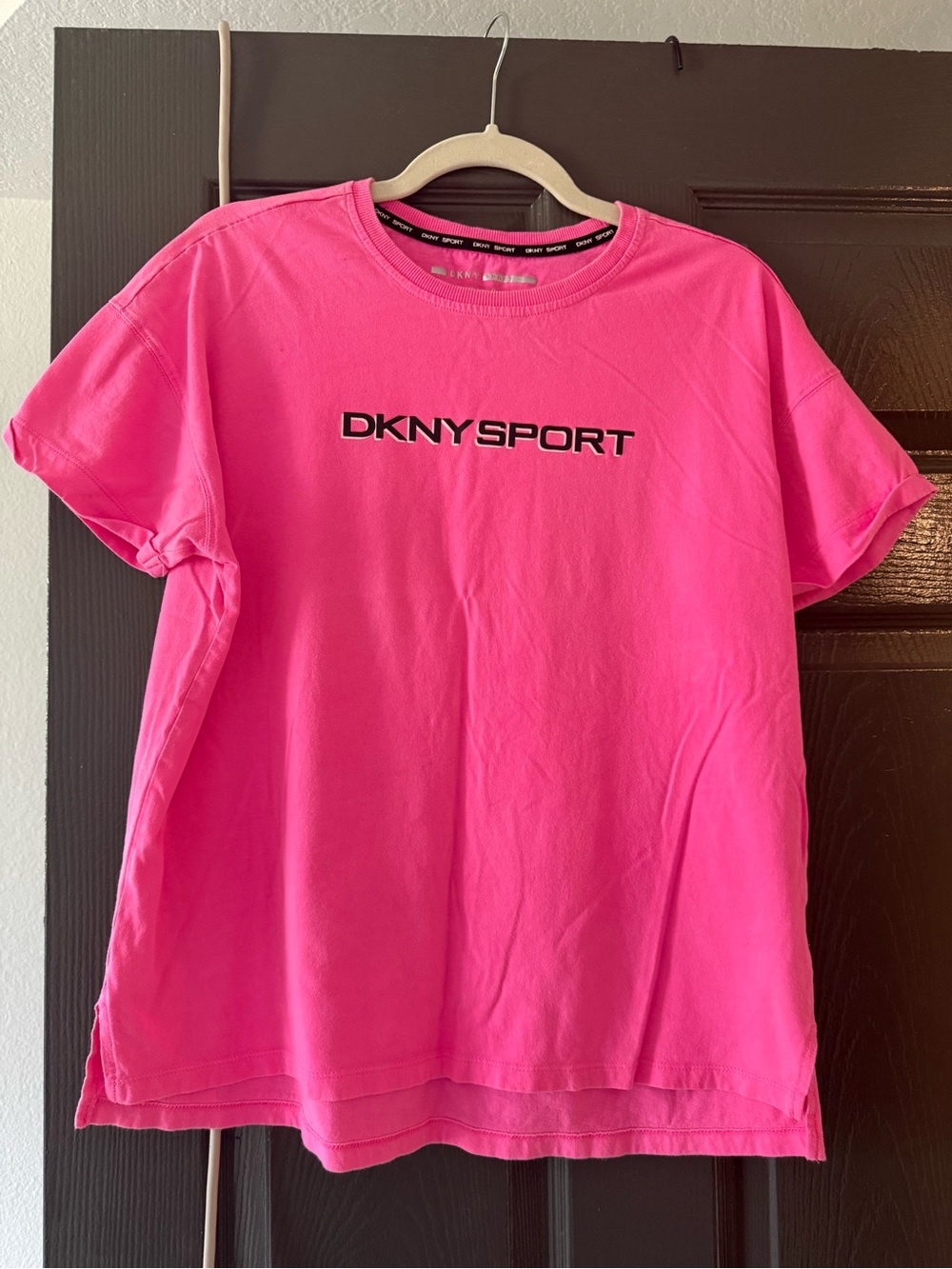 DKNY Sport Bright Pink Logo Tee
